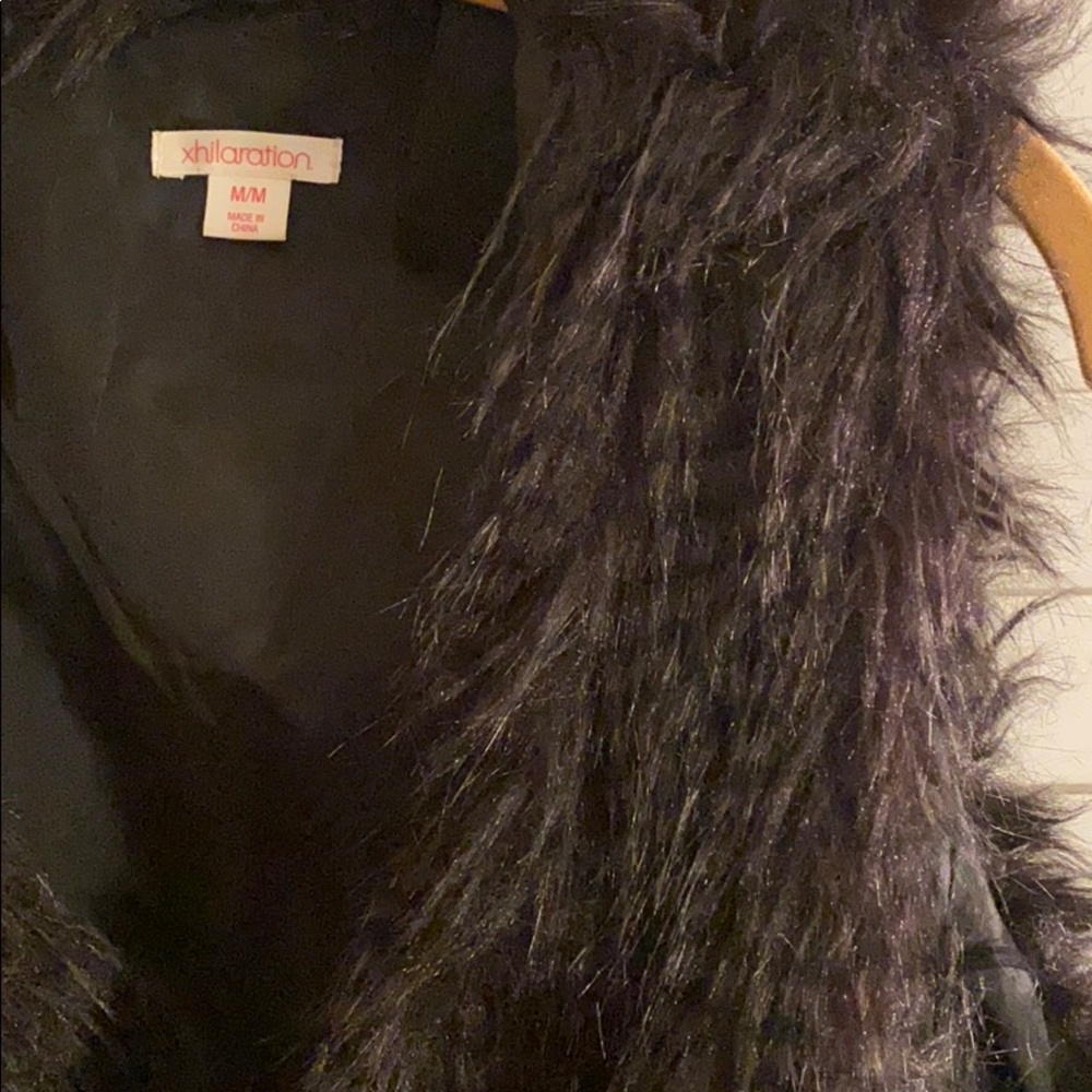Faux fur vest